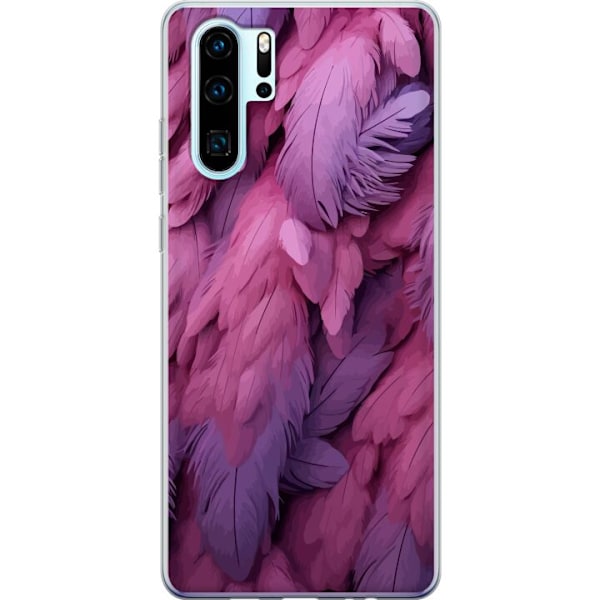 Huawei P30 Pro Gennemsigtig cover Fjer