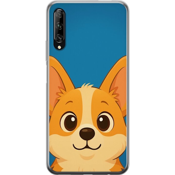 Huawei P smart Pro 2019 Genomskinligt Skal Hello Corgi