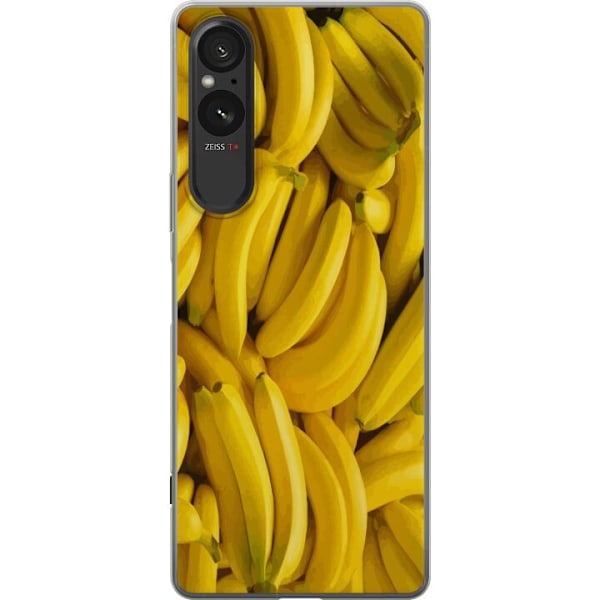 Sony Xperia 5 V Genomskinligt Skal Banana Pattern – lekfullt
