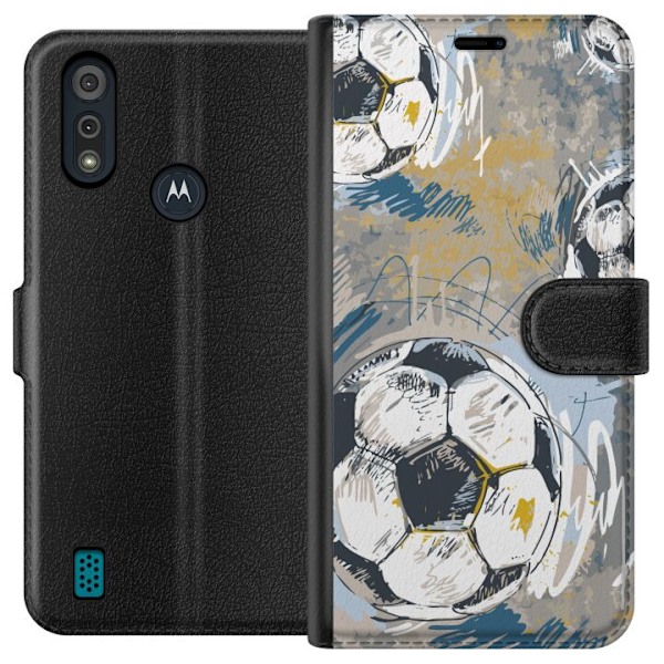 Motorola Moto E6i Plånboksfodral Fotboll