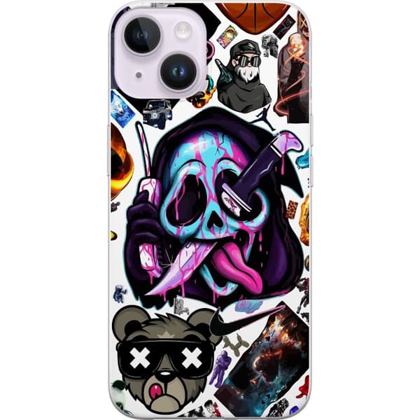 Kompatibelt Mobilskal till Apple iPhone 15 Plus Stickers