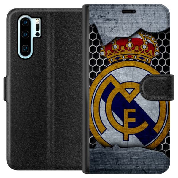 Kompatibelt Lommeboketui til Huawei P30 Pro Real Madrid CF