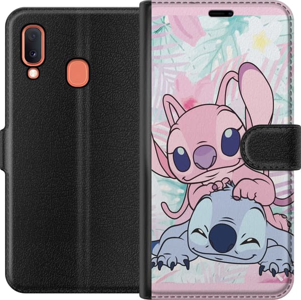 Yhteensopiva Lompakkokotelo Samsung Galaxy A20e Stitch