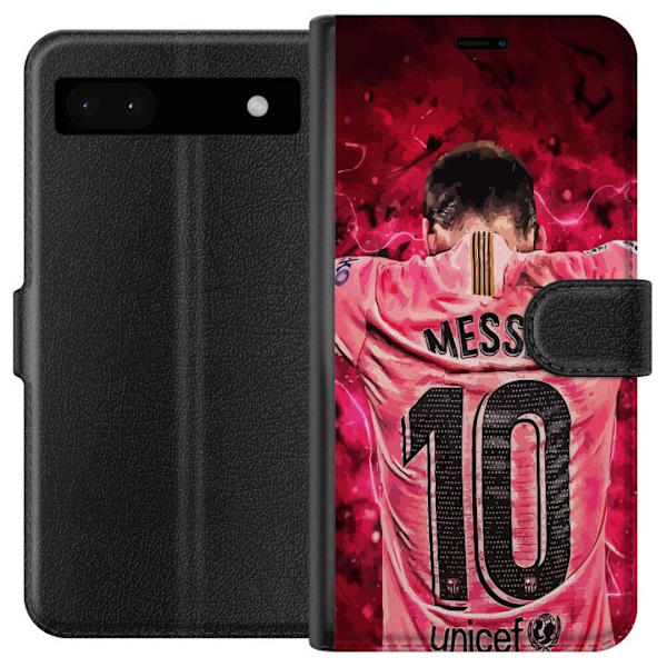 Google Pixel 6a Lompakkokotelo Messi Jalkapallo Barcelona Argentiina Motivoiva Legendaarinen Pelaaja FC Barcelona Numero 10 Urheilu Jalkapallo