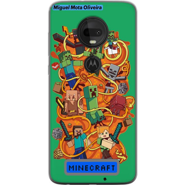 Motorola Moto G7 Genomskinligt Skal Minecraft