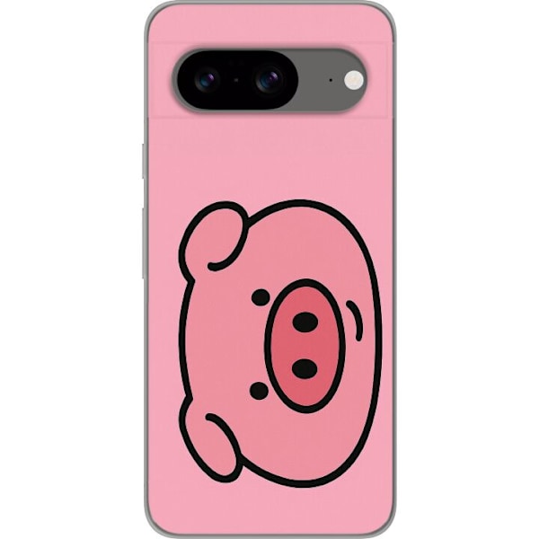Google Pixel 8 Läpinäkyvä kuori Kawaii Piggy