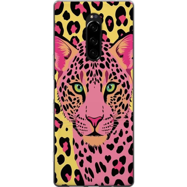 Kompatibelt Mobilskal till Sony Xperia 1 Rosa leopard rosa