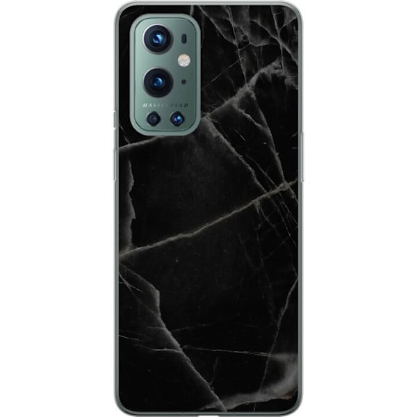 OnePlus 9 Pro Gennemsigtig cover Sort marmor