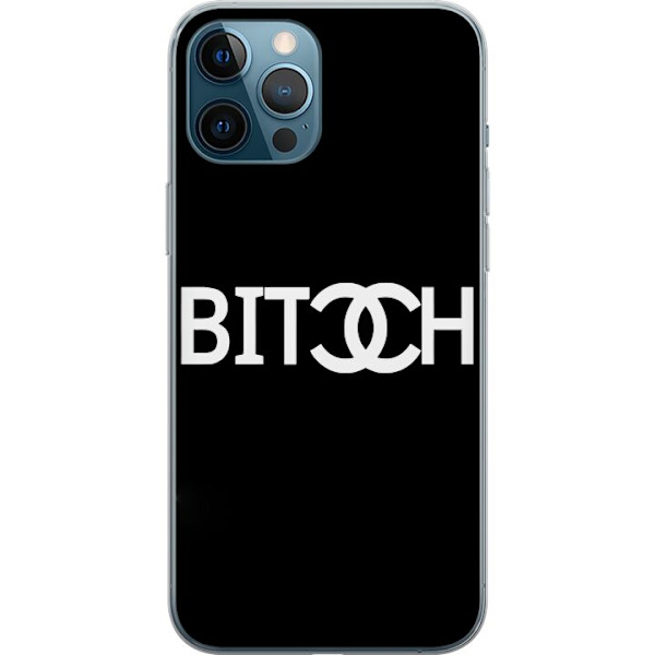 Apple iPhone 12 Pro Max Läpinäkyvä kuori Bitch Chanel -inspiroima katumuoti Muoti Tekstimotiivi Trendi Ikoninen Tyyli Kaupunkisuunnittelu