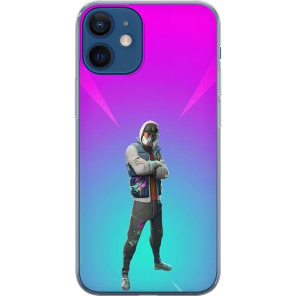 Kompatibel Mobilcover til Apple iPhone 12 mini sort ridder fortnite