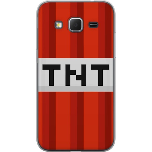 Samsung Galaxy Core Prime Läpinäkyvä kuori Minecraft TNT
