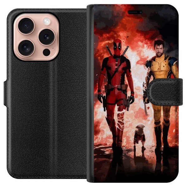 Apple iPhone 16 Pro Tegnebogsetui Wolverine Deadpool