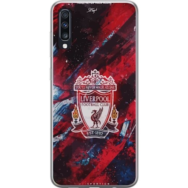 Samsung Galaxy A70 Läpinäkyvä kuori Liverpool
