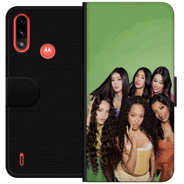 Kompatibel Tegnebogsetui til Motorola Moto E7 Power KATSEYE grøn
