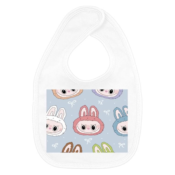 Baby Hagesmæk Pastel Labubu Hvid one size