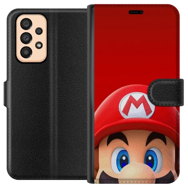 Kompatibelt Plånboksfodral till Samsung Galaxy A33 5G Super Mario