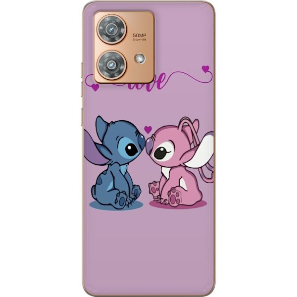 Motorola Edge 40 Neo Gjennomsiktig deksel Lilo & Stitch – An