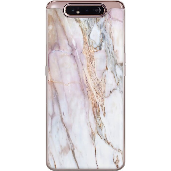 Samsung Galaxy A80 Läpinäkyvä kuori Marmori