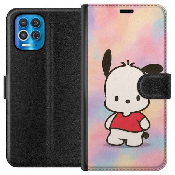 Motorola Edge S Lompakkokotelo Kawaii Sanrio Pochacco