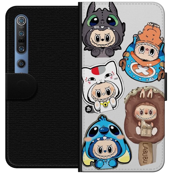 Xiaomi Mi 10 Pro 5G Tegnebogsetui Labubu figur samling - Pop M
