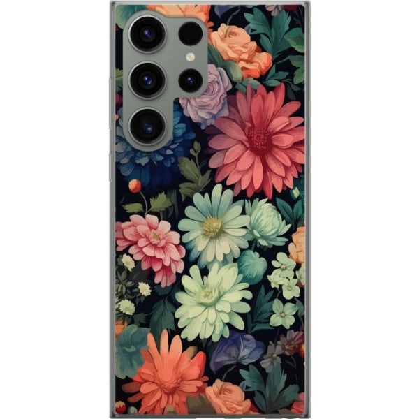 Samsung Galaxy S23 Ultra Gjennomsiktig deksel Blomster