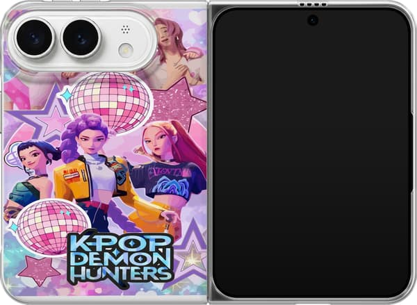 Kompatibelt Mobildeksel til Apple iPhone Duo Tegnede sangere og sangerinner blant rosa discokuler, hjerter og stjerner rosa