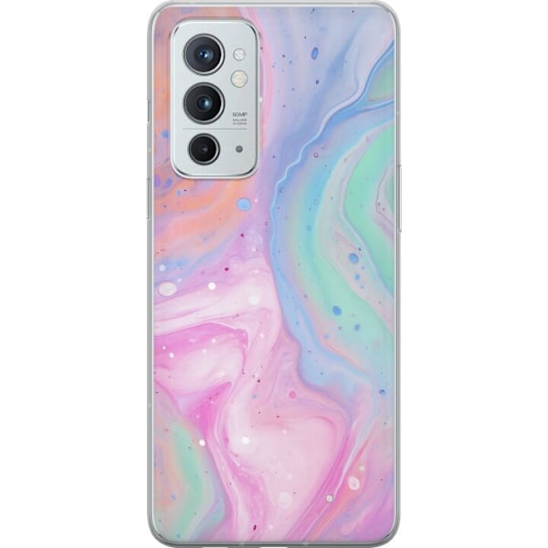 OnePlus 9RT 5G Läpinäkyvä kuori Pastellimarmori
