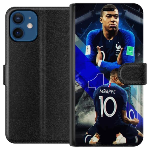 Kompatibelt Plånboksfodral till Apple iPhone 12 Kylian Mbappé