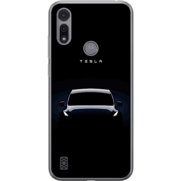 Motorola Moto E6i Gennemsigtig cover Tesla