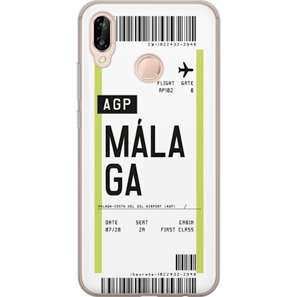 Huawei P20 lite Genomskinligt Skal Malaga