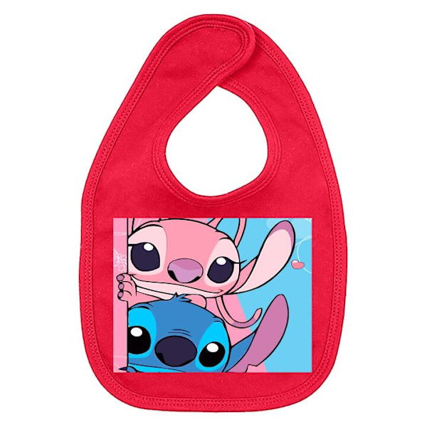 Baby Smekke Stitch & Angel Rød one size