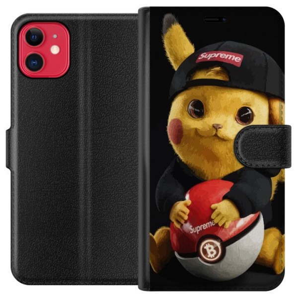 Apple iPhone 11 Lompakkokotelo Pikachu Supreme