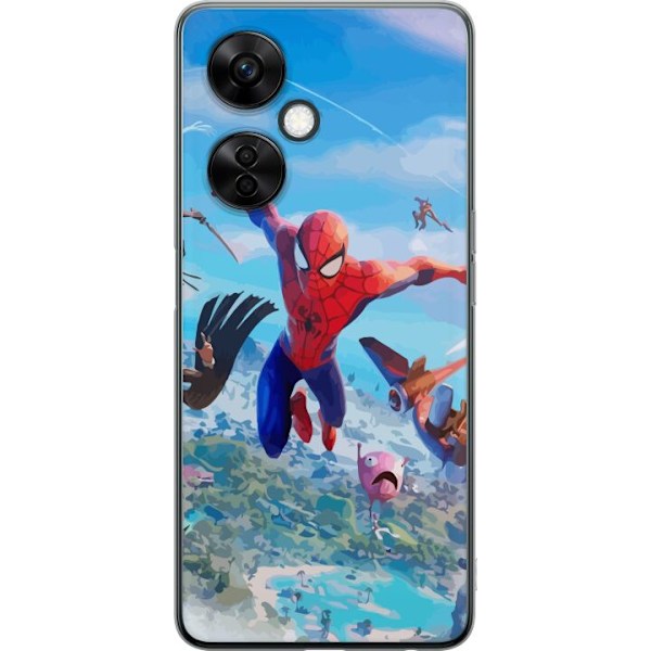 OnePlus Nord CE 3 Lite Läpinäkyvä kuori Fortnite Spiderman