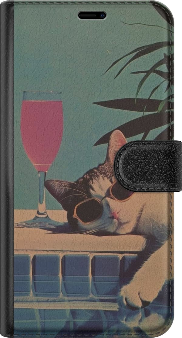 Kompatibel Tegnebogsetui til Apple iPhone 12 Kat ferie