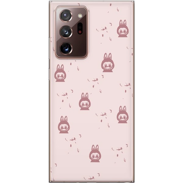 Samsung Galaxy Note20 Ultra Läpinäkyvä kuori Labubu Neon Po