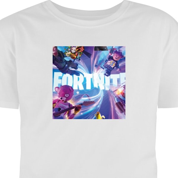 Barn-T-skjorte | Komfortabel T-skjorte for Barn Fortnite hvit 3-4 År