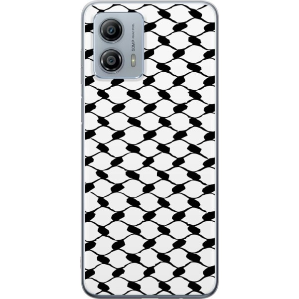 Motorola Moto G53 Läpinäkyvä kuori Keffiyeh kuvio