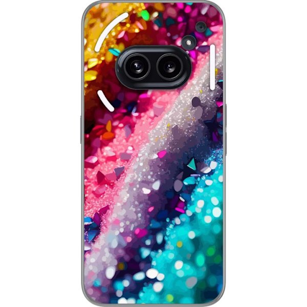 Nothing Phone (2a) Genomskinligt Skal Glitter