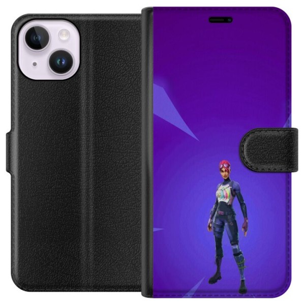 Apple iPhone 14 Lompakkokotelo Fortnite - Brite Bomber