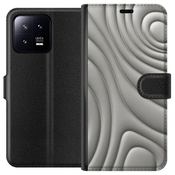 Xiaomi 13 Lompakkokotelo Hopea-aallot