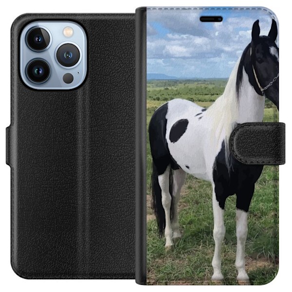 Apple iPhone 13 Pro Plånboksfodral Hästmagi – stiliserad h