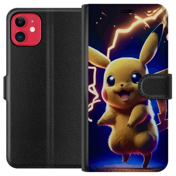 Kompatibel Tegnebogsetui til Apple iPhone 11 Pikachu
