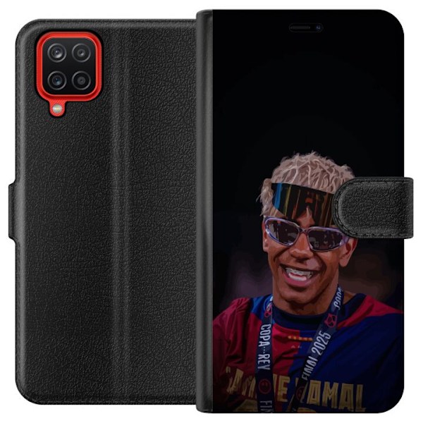 Samsung Galaxy A12 Tegnebogsetui Lamine Yamal mobiltaske i elegant sportsdesign