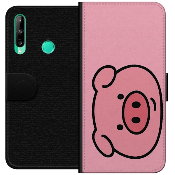 Huawei P40 lite E Tegnebogsetui Kawaii Piggy