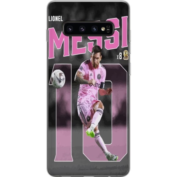 Samsung Galaxy S10 Läpinäkyvä kuori Lionel Messi