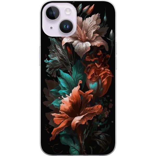 Kompatibelt Mobildeksel til Apple iPhone 14 Blomster