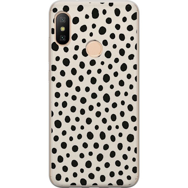 Xiaomi Redmi 6 Pro Gjennomsiktig deksel Dot Dance