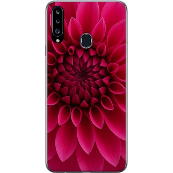 Samsung Galaxy A20s Läpinäkyvä kuori Rosecore