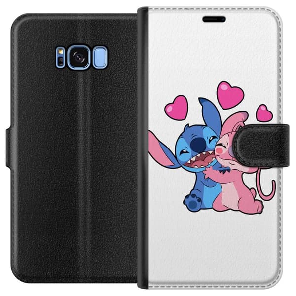 Kompatibelt Lommeboketui til Samsung Galaxy S8 Lilo & Stitch