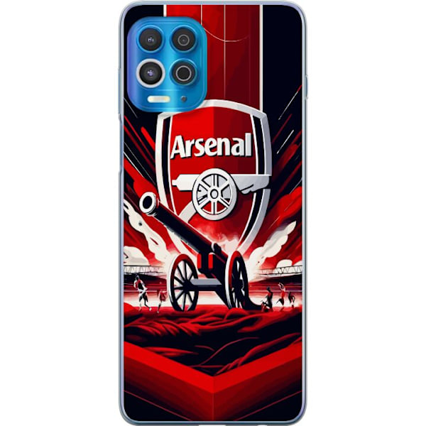 Motorola Edge S Läpinäkyvä kuori Arsenal